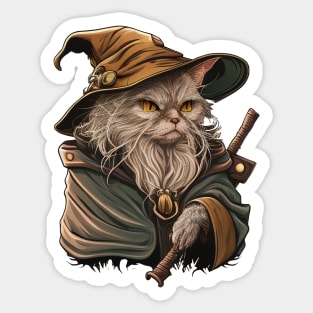 Cat wizard Sticker